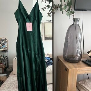 Hello Molly Forrest Green Dress, size L NWT